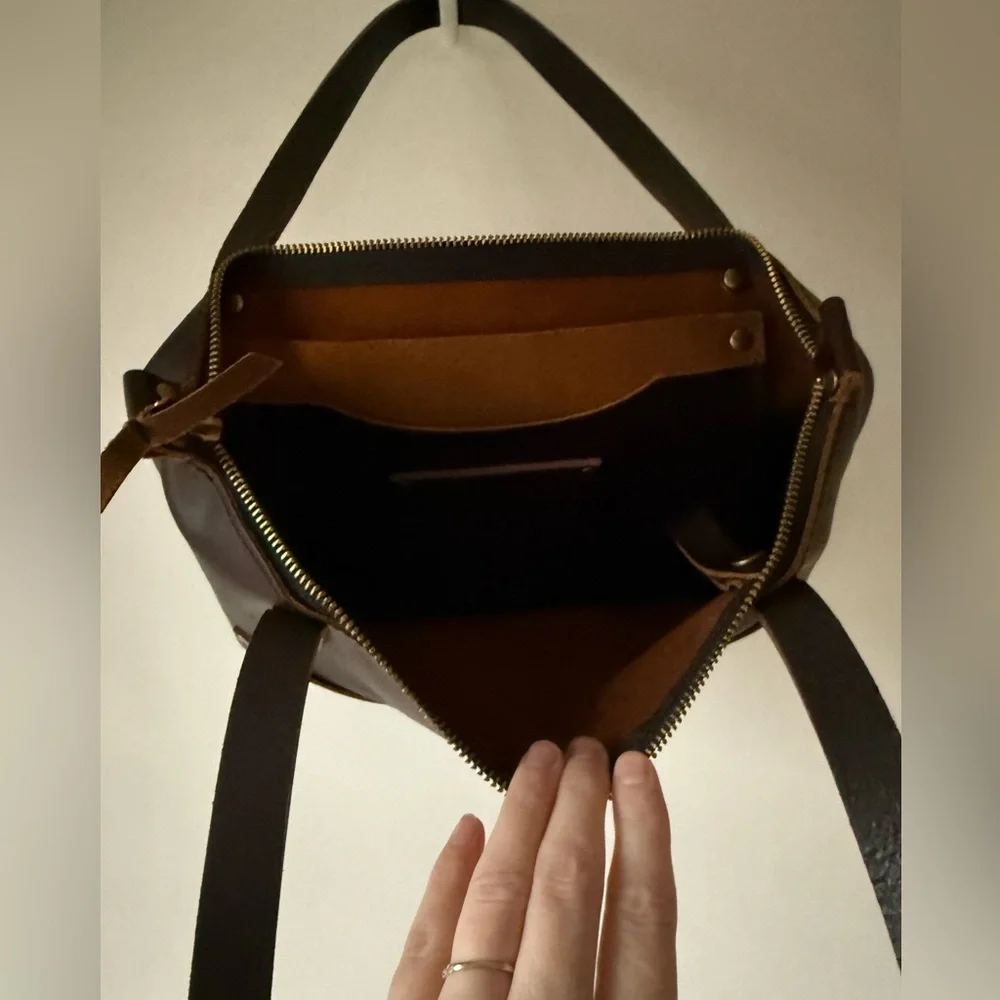 NWOT PLG Portland Leather Goods Small Tote Grizzly - Picture 2 of 6